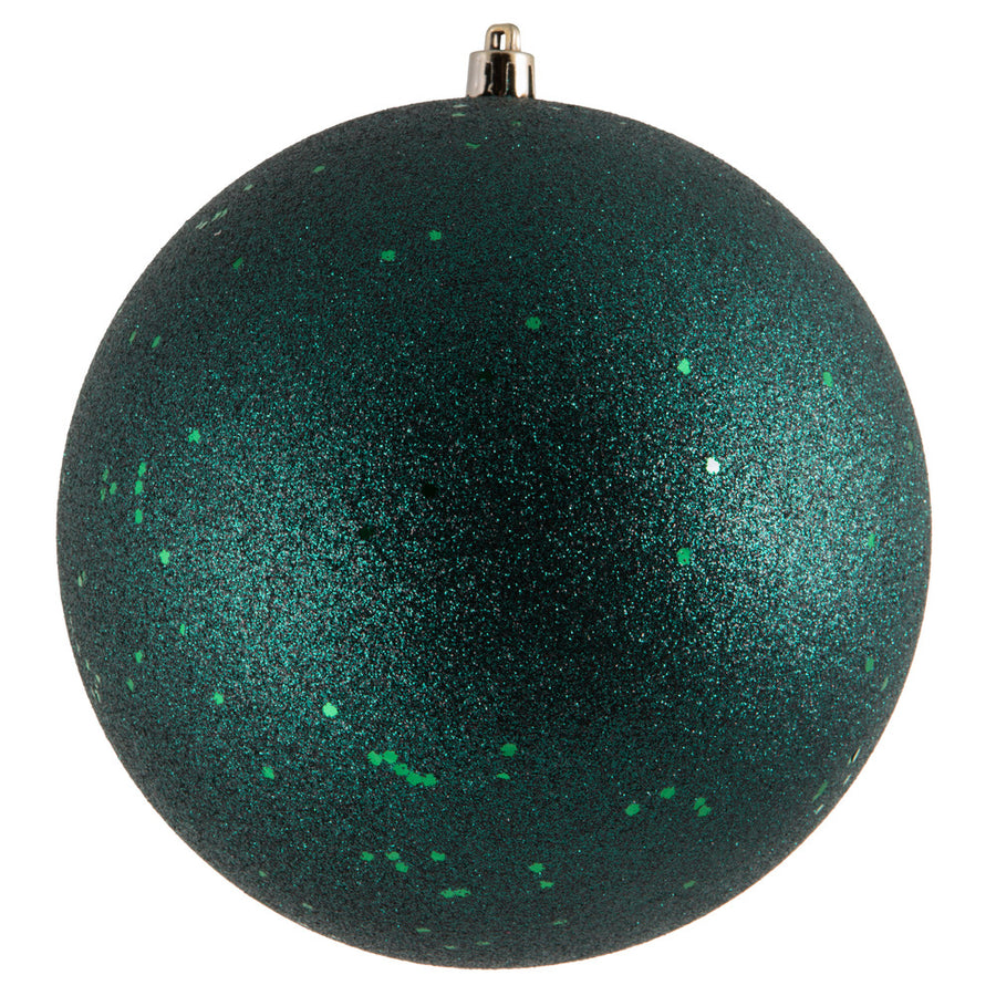 6" Midnt Green Sequin Ball Drilled 4Bag