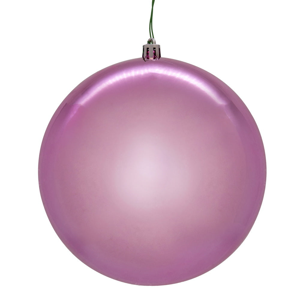 6" Pink Shiny Seamless UV Drilled