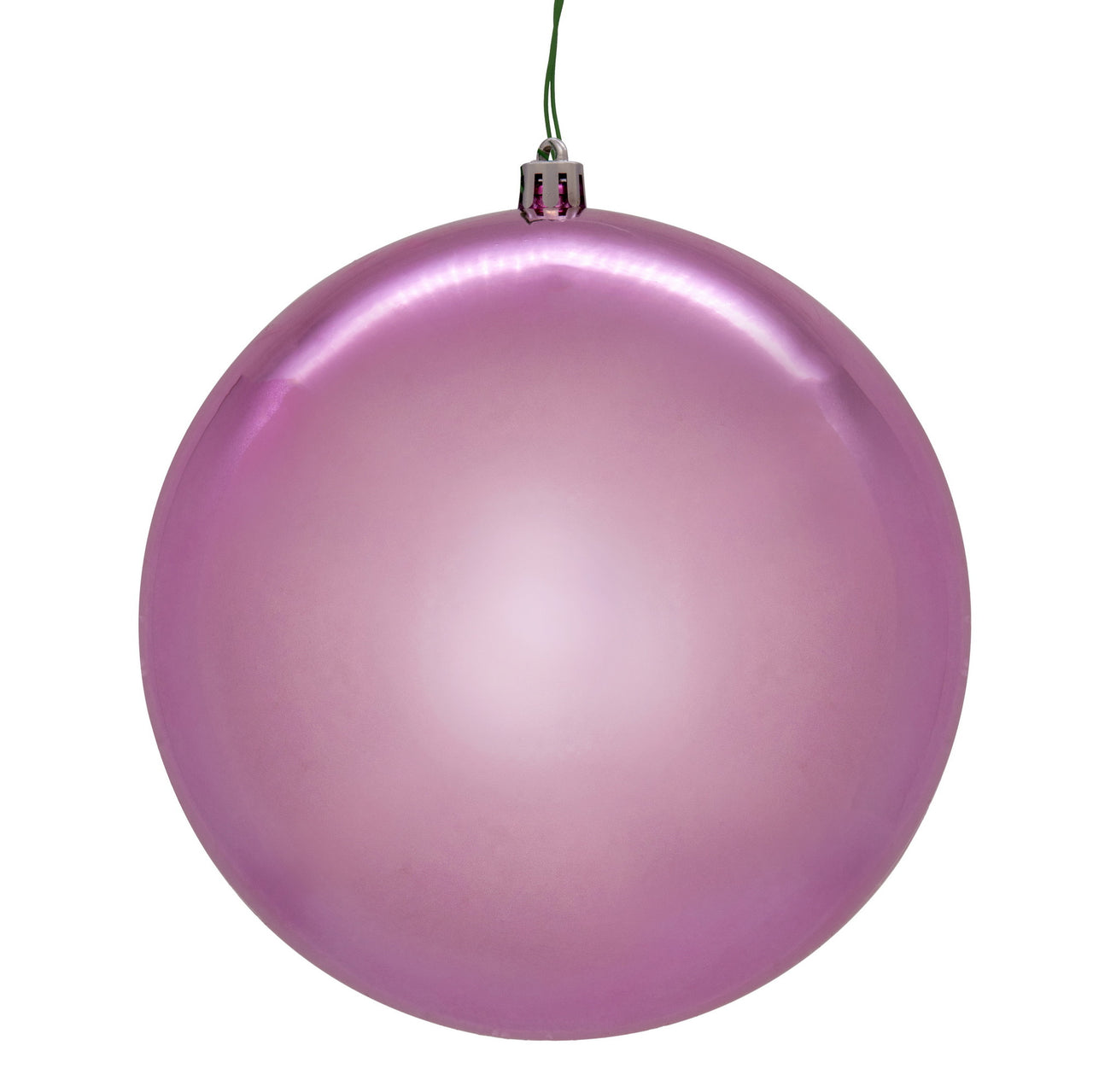 4" Pink Shiny Seamless UV Drilled