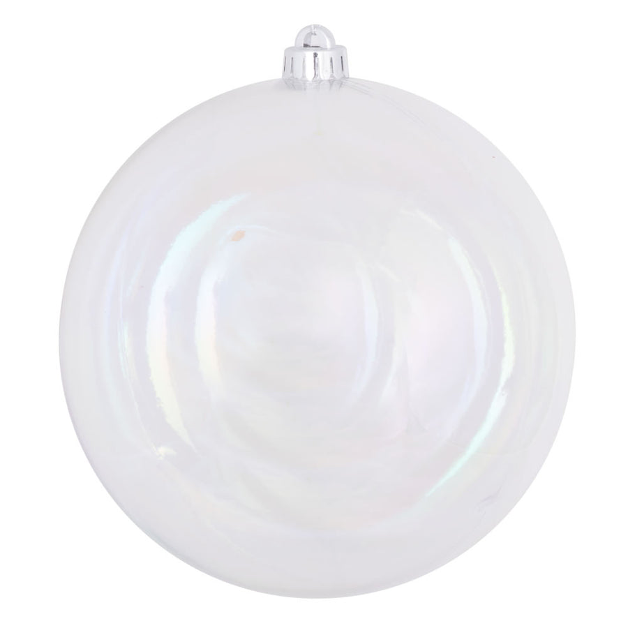 2.4" Clear Iridescent Ball Drilled