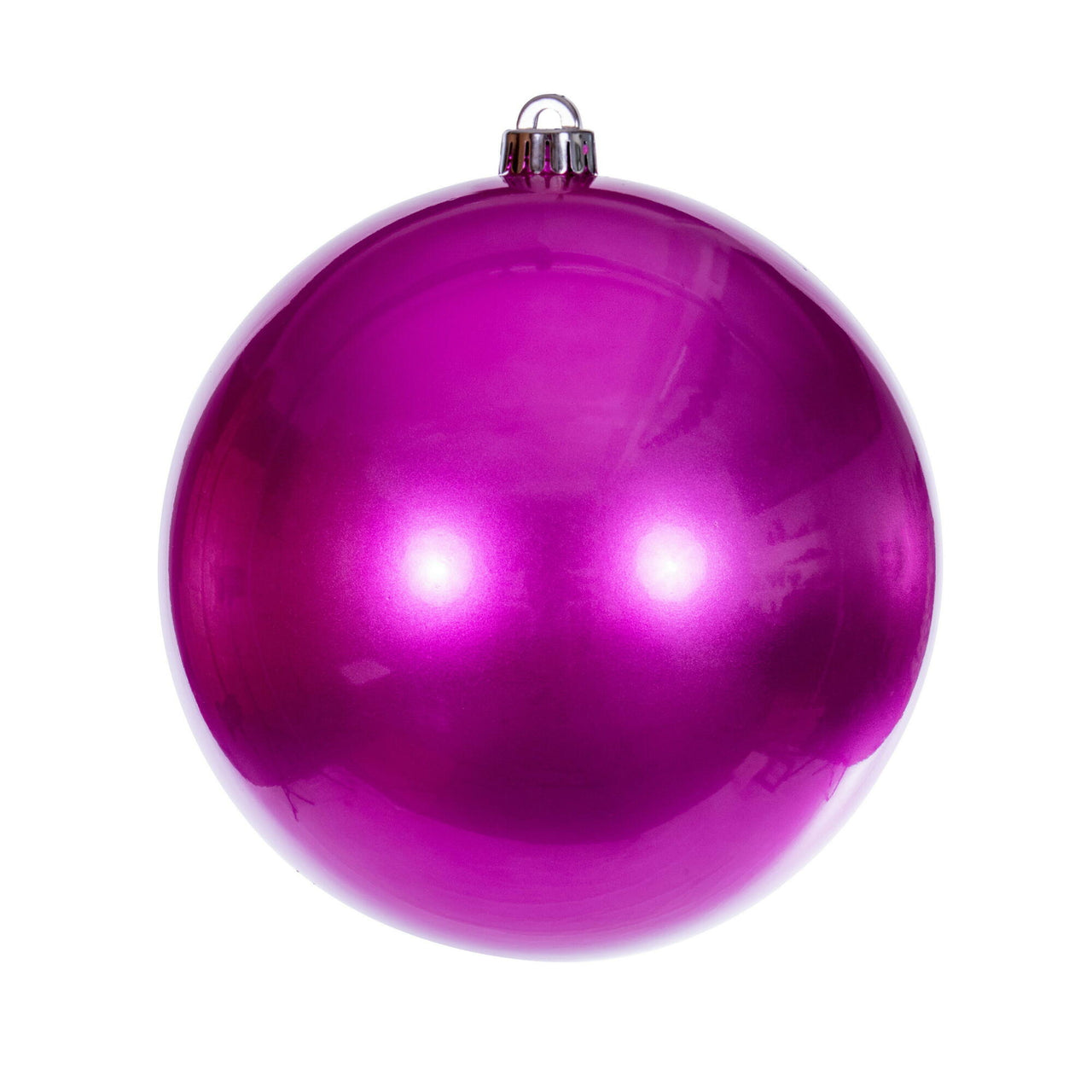 8" Hot Pink Candy Ball UV Drilled Cap