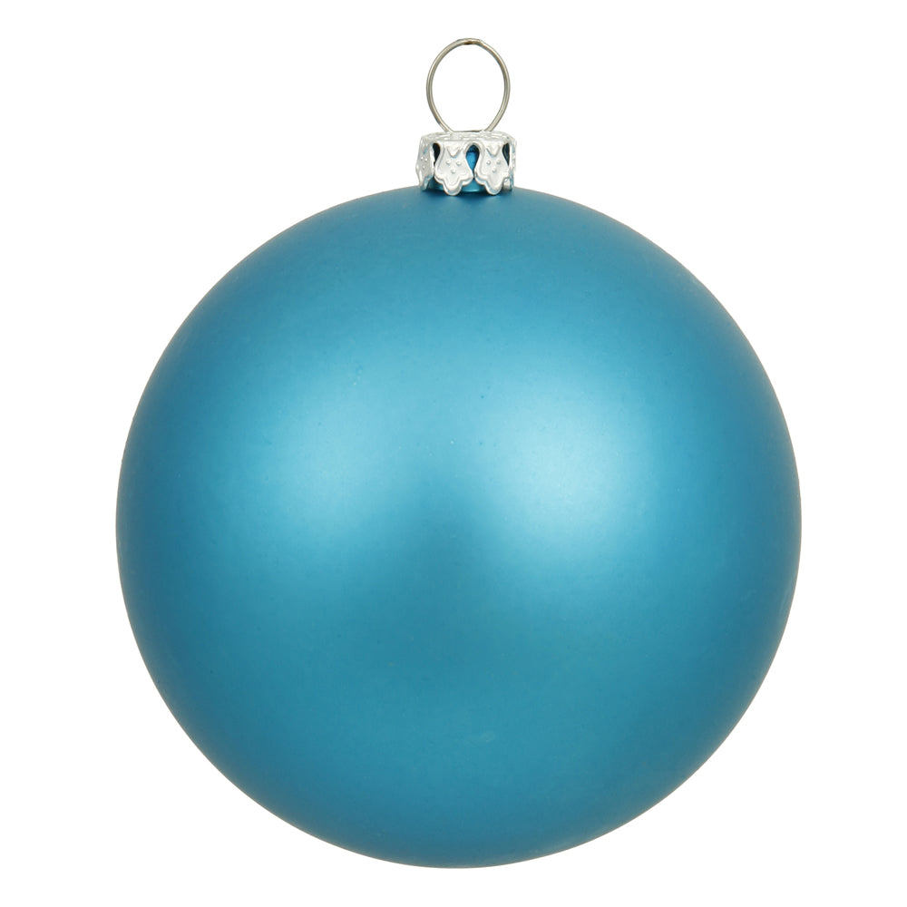 6" Turquoise Matte Ball UV Drilled