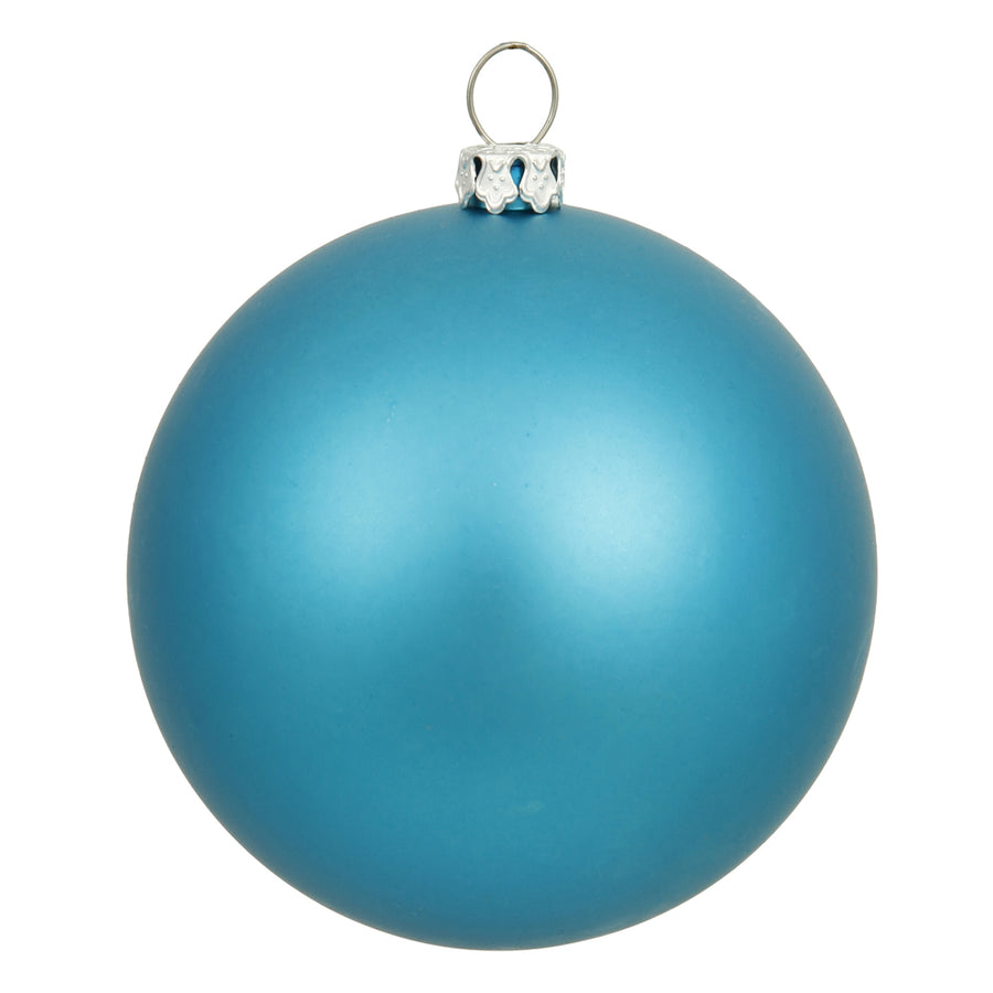 6" Turquoise Matte Ball UV Drilled