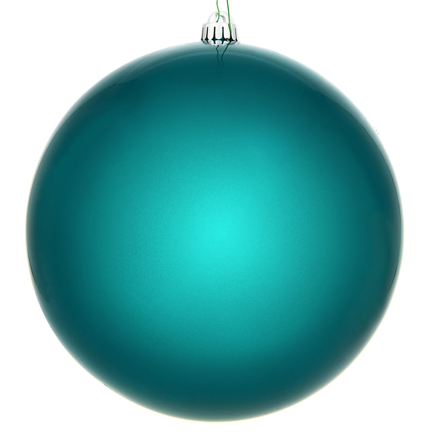 10" Dark Teal Candy Ball UV Drilled
