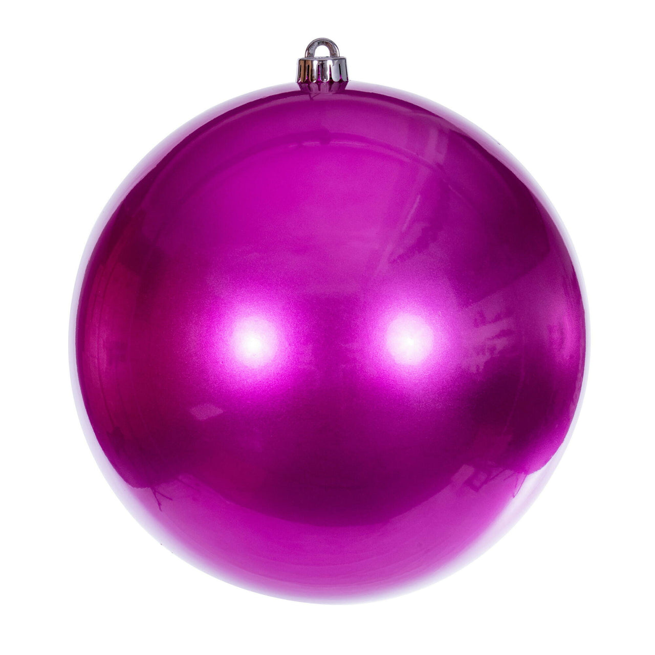 10" Hot Pink Candy Ball UV Drilled Cap