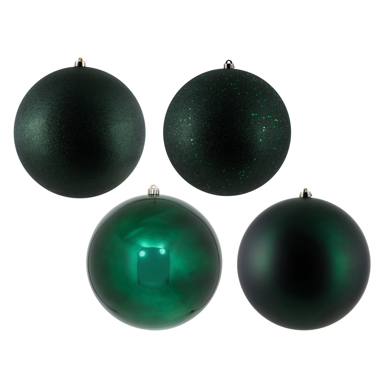 12" Midnt Green Ball 4 Finish Asst