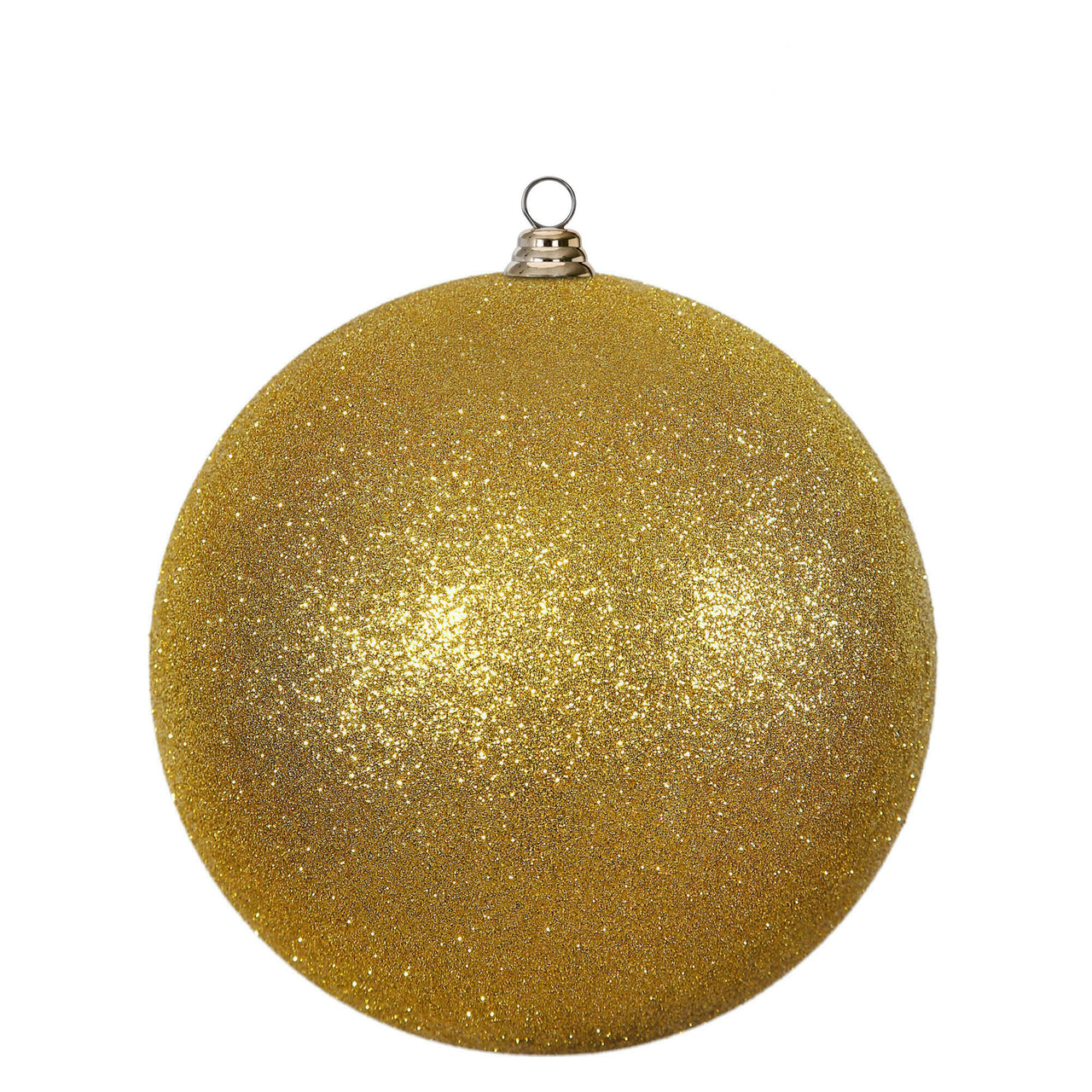 15.75" Ant. Gold Glitter Ball