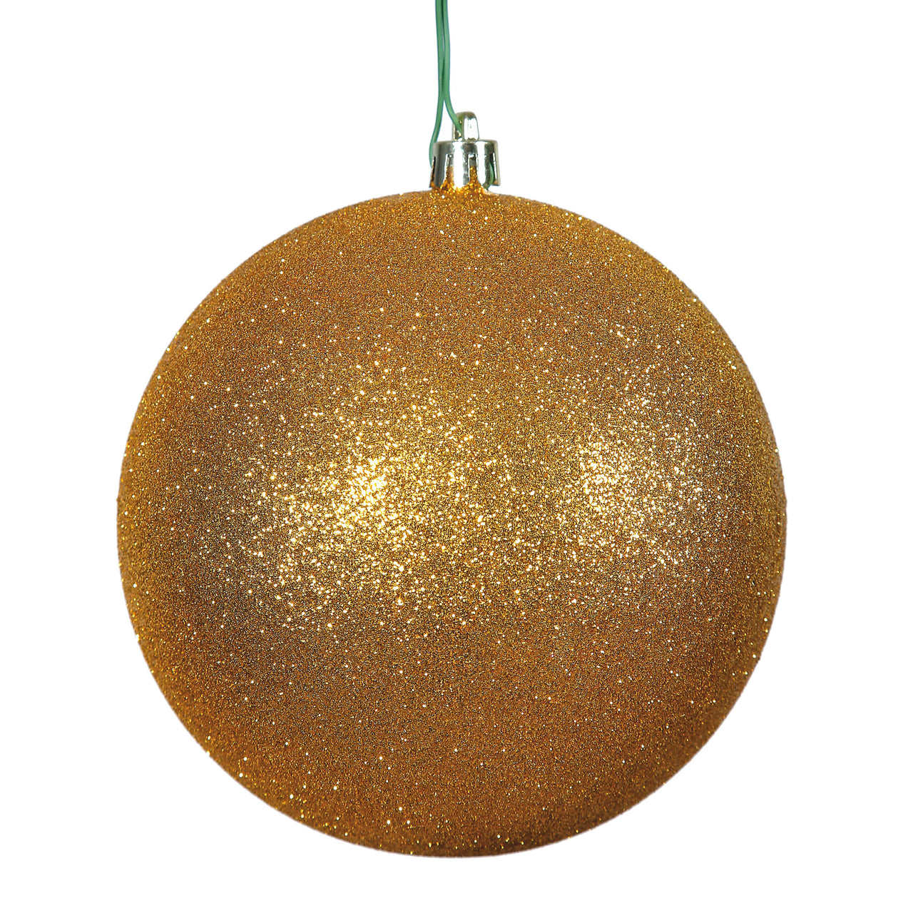 2.4" Antique Gold Glitter Ball
