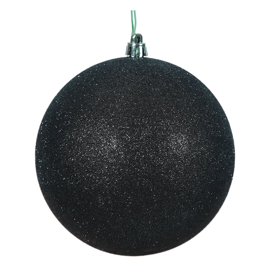 2.4" Black Glitter Ball
