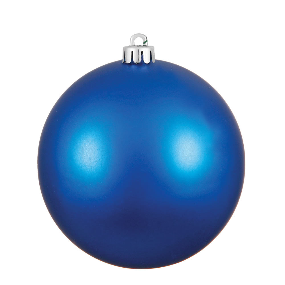 8" Blue Matte Ball UV Drilled