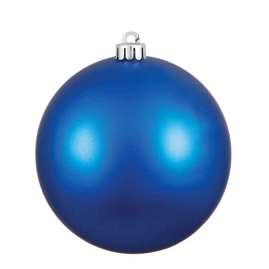 8" Blue Matte Ball UV Drilled