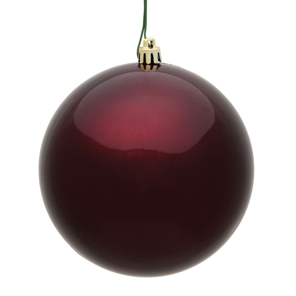 6" Burgundy Candy Ball UV