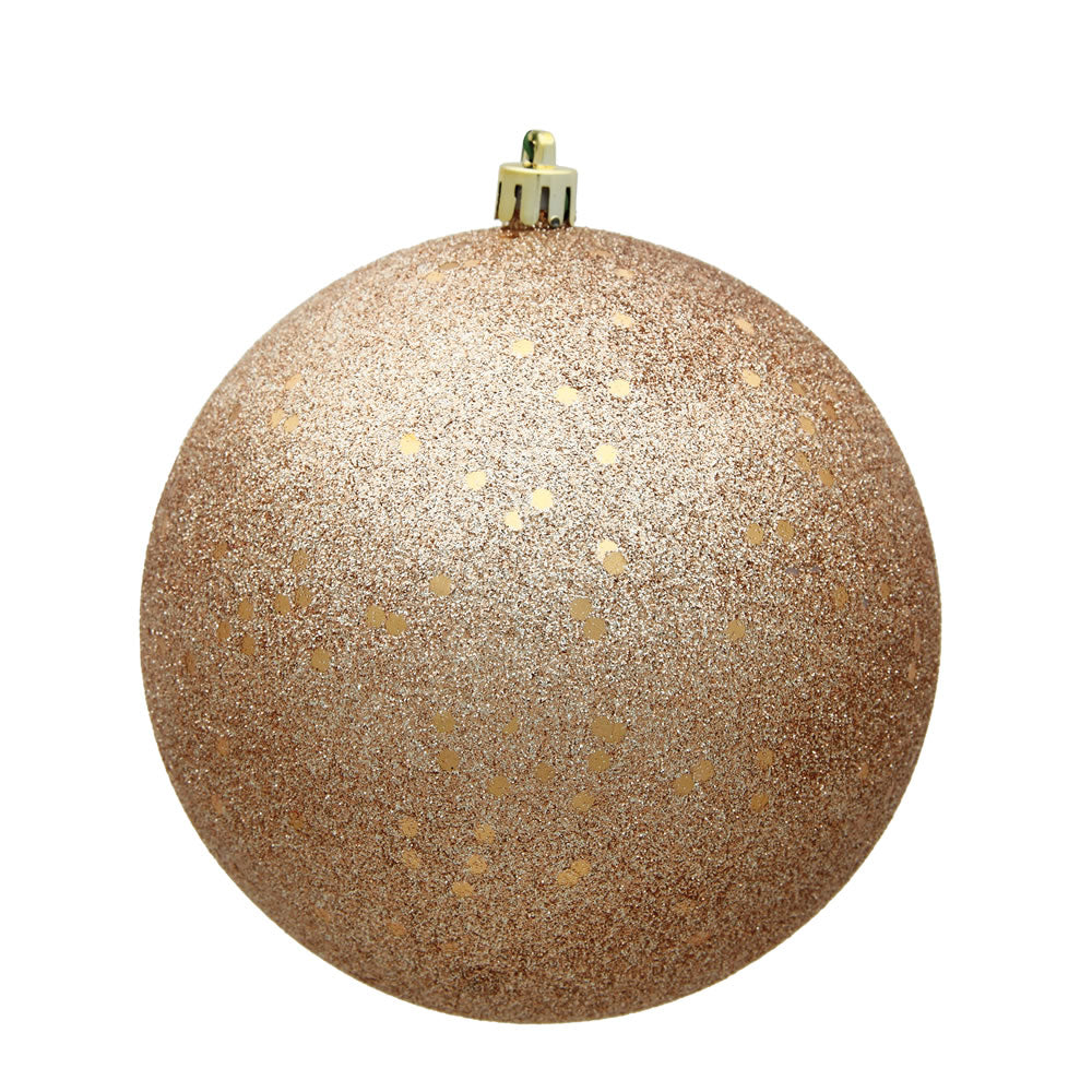 4" Café Latte Sequin Ball Drilled