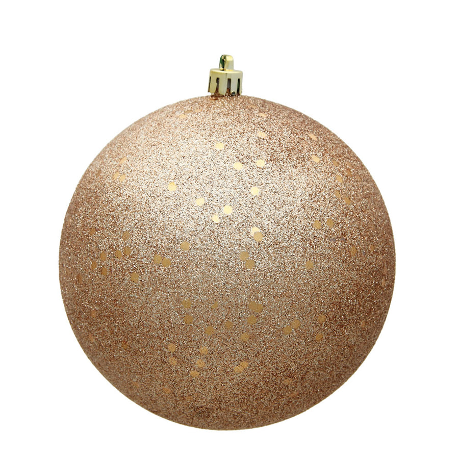 4" Café Latte Sequin Ball Drilled