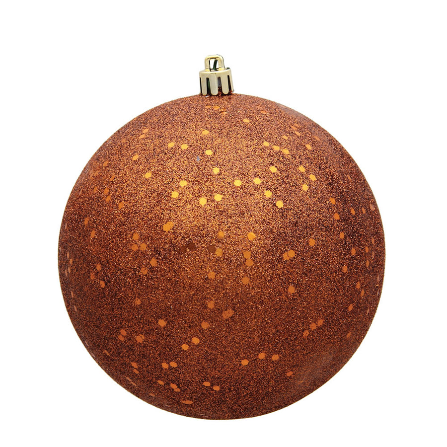 10" Copper Sequin Ball Drilled