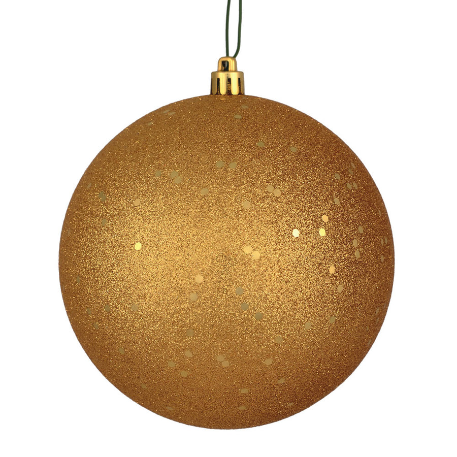 6" Copper/Gold Sequin Ball Drilled