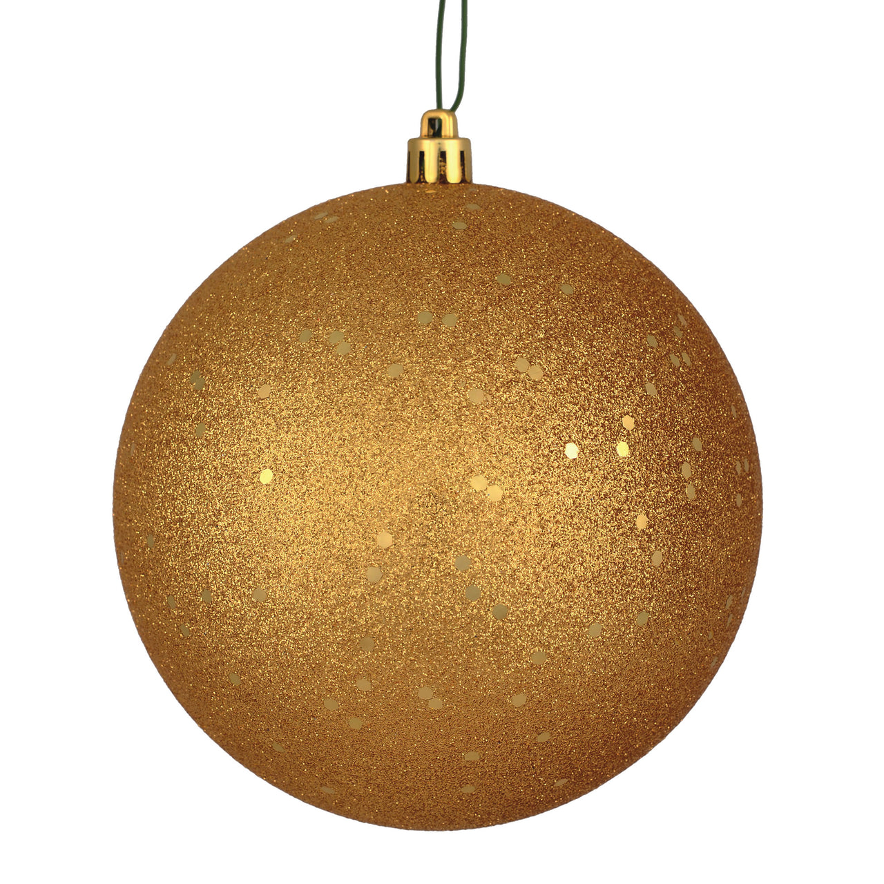 8" Copper/Gold Sequin Ball Drilled