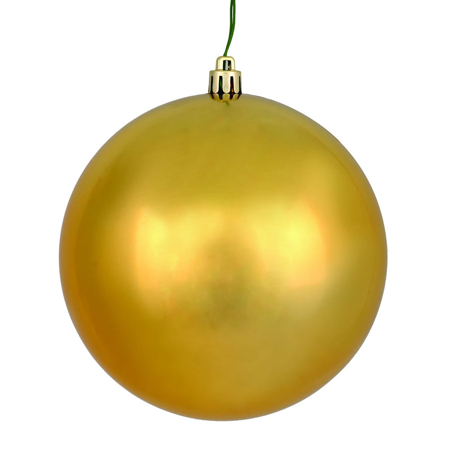8" Copper/Gold Shiny Ball UV Drilled