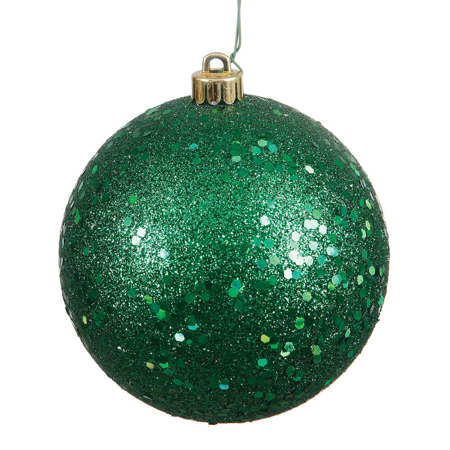 4.75" Emerald Sequin Ball Drilled