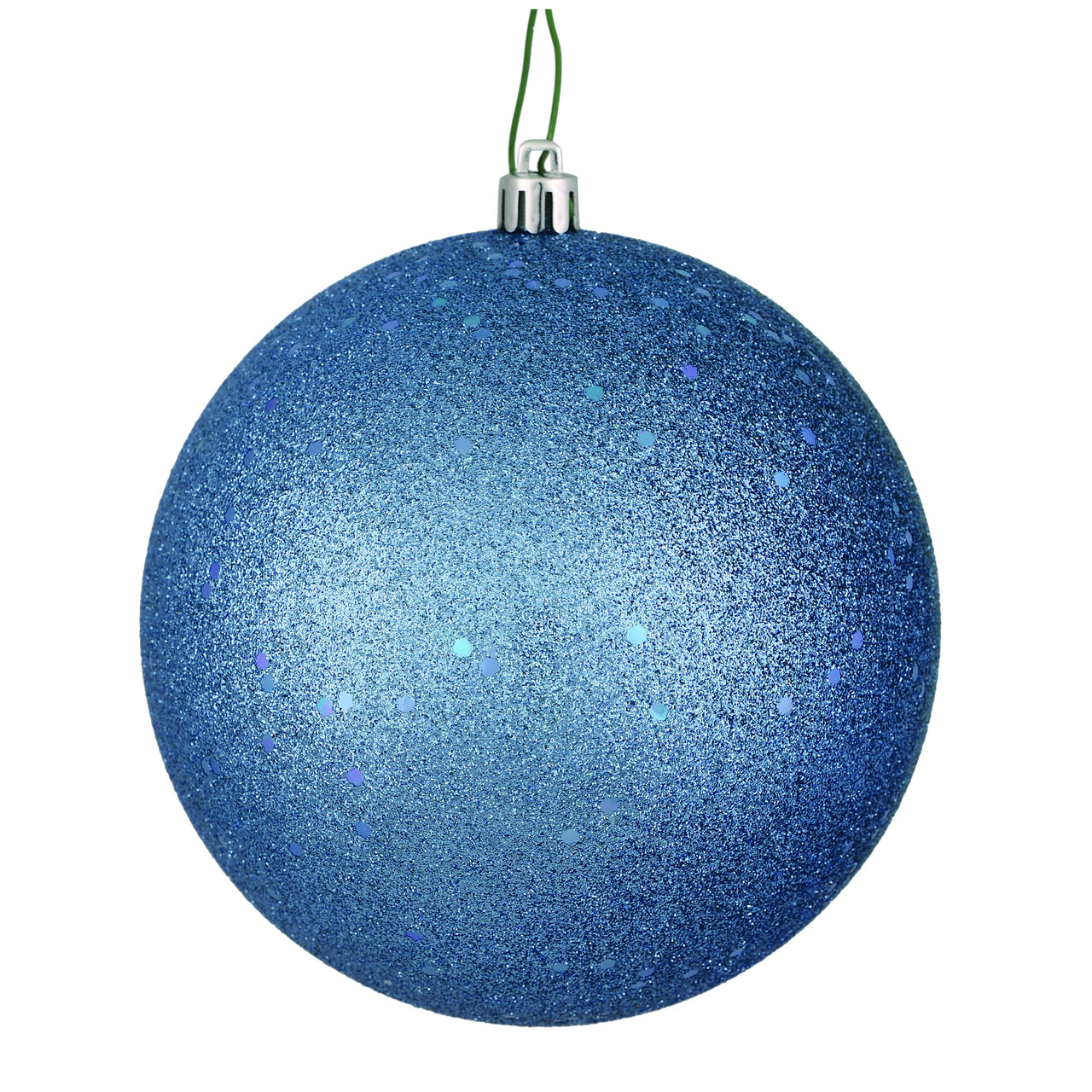 12" Periwinkle Sequin Ball Drilled
