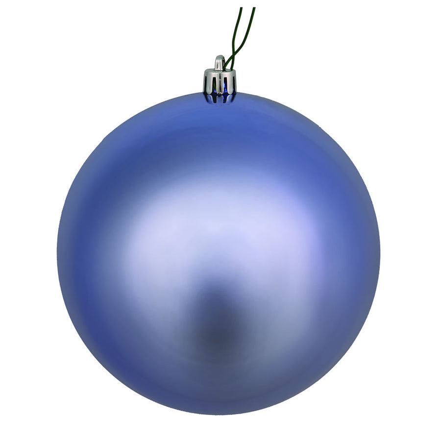 8" Periwinkle Shiny Ball UV Drilled