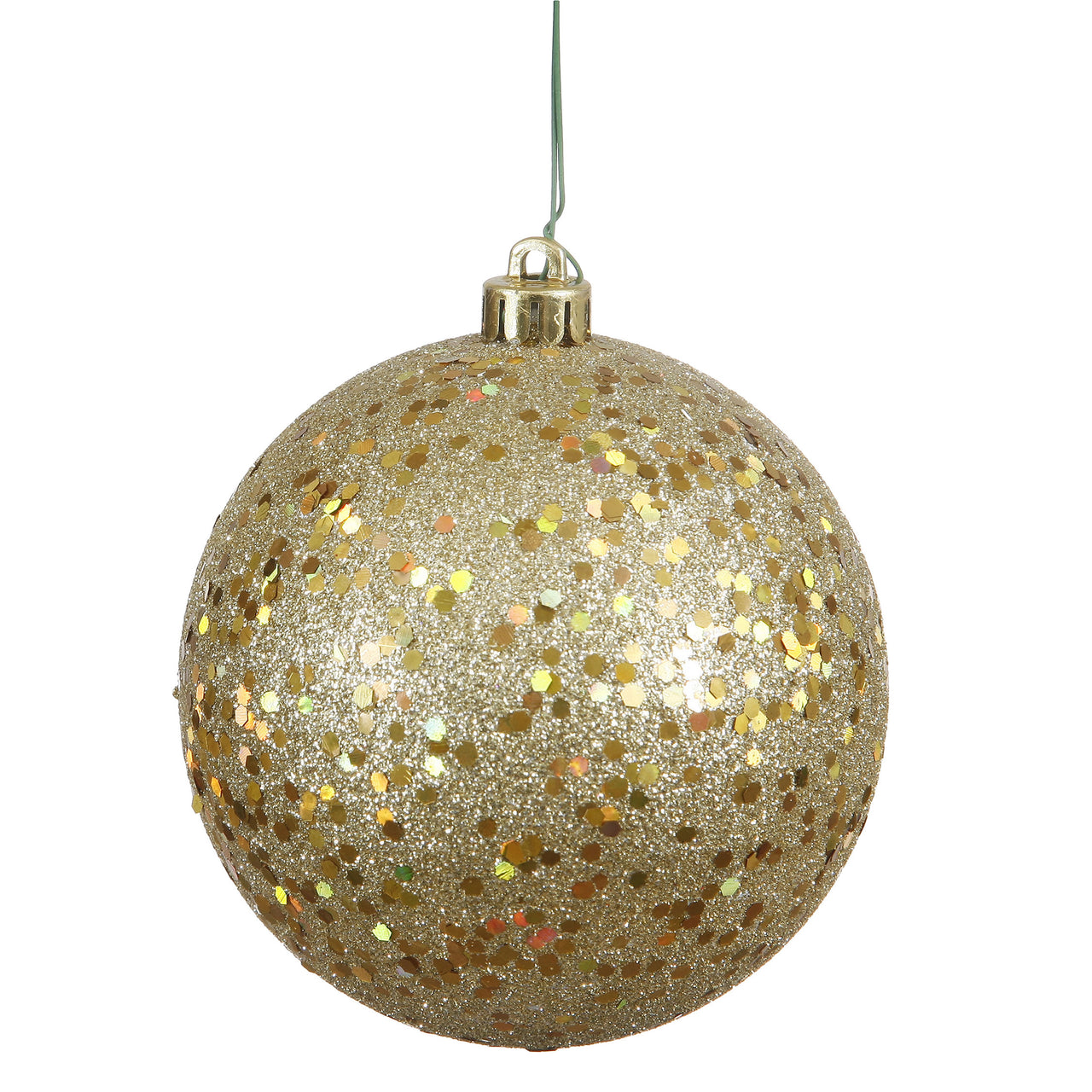 4.75" Gold Sequin Ball Drilled
