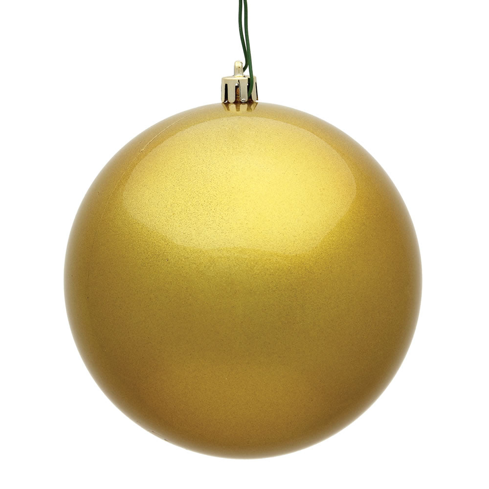 12" Gold Candy Ball UV Drilled