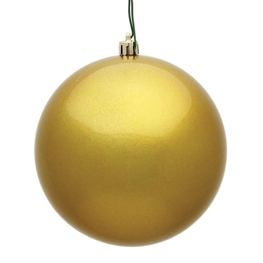 12" Gold Candy Ball UV Drilled
