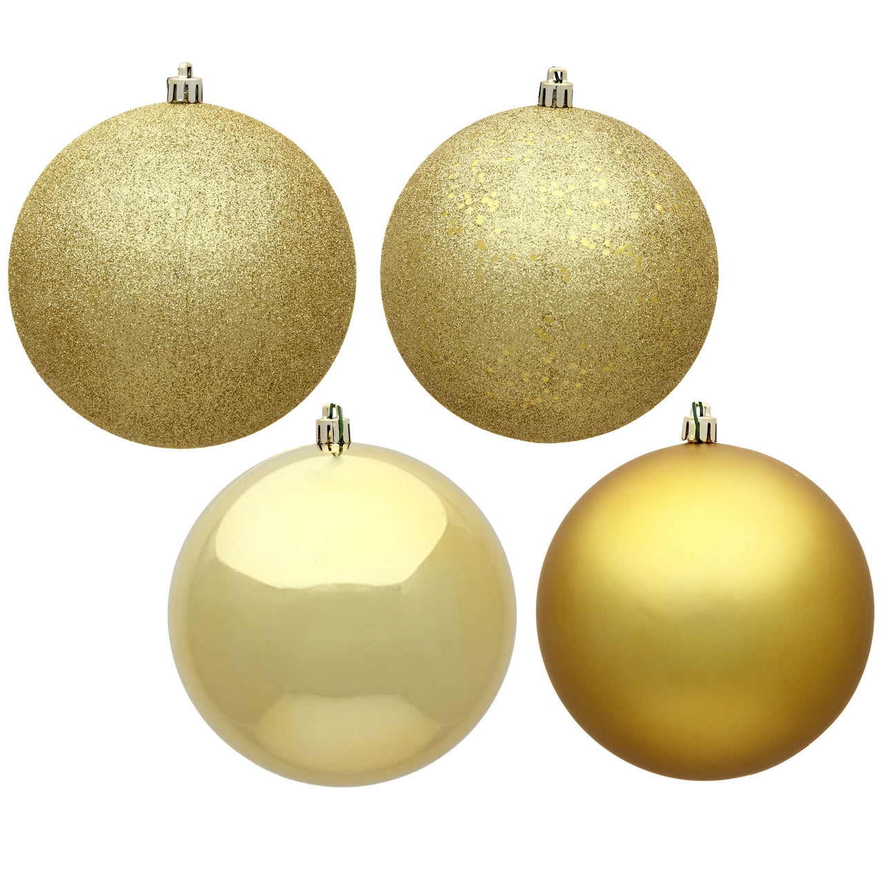 3" Gold 4 Finish Orn Asst