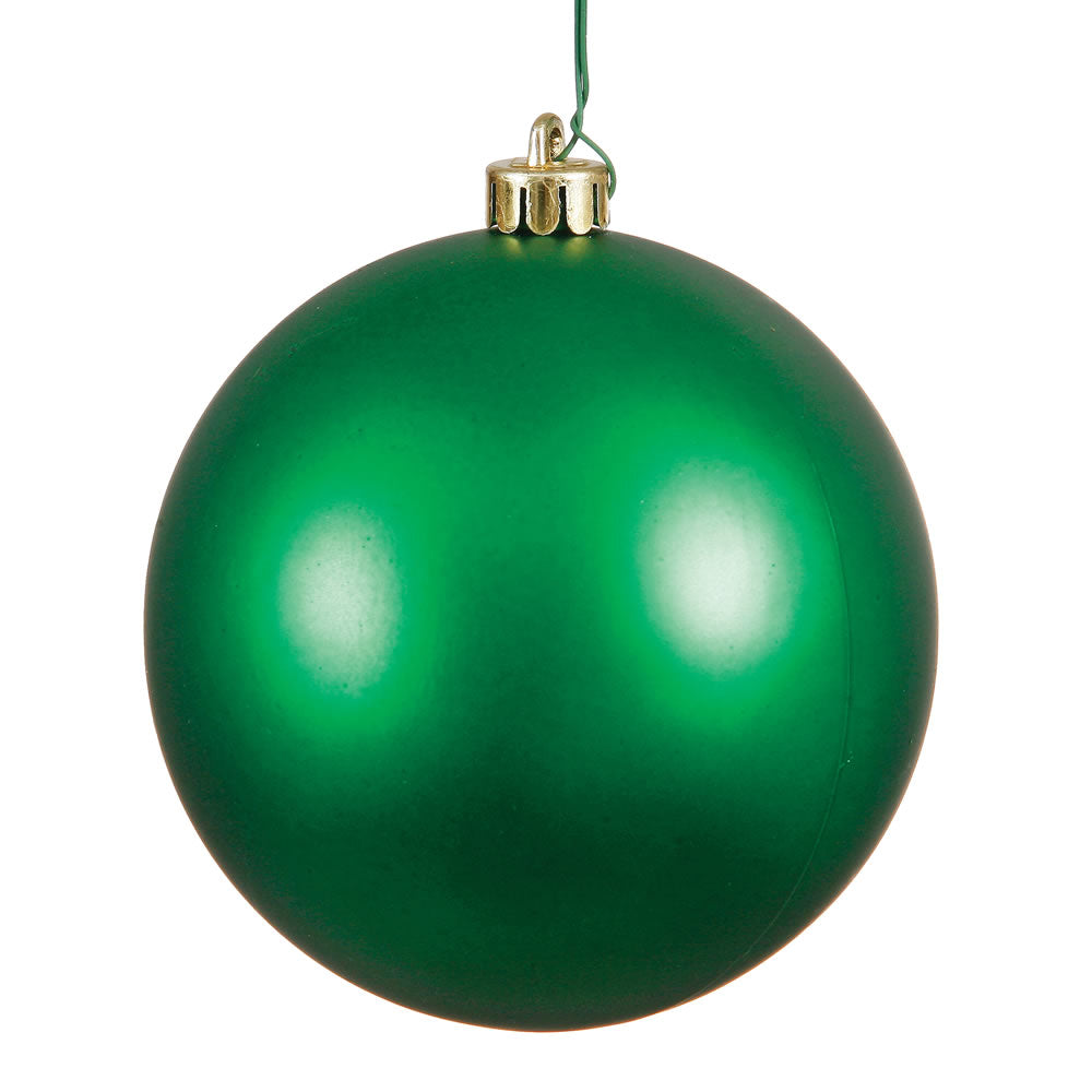 4" Green Matte Ball UV Drilled
