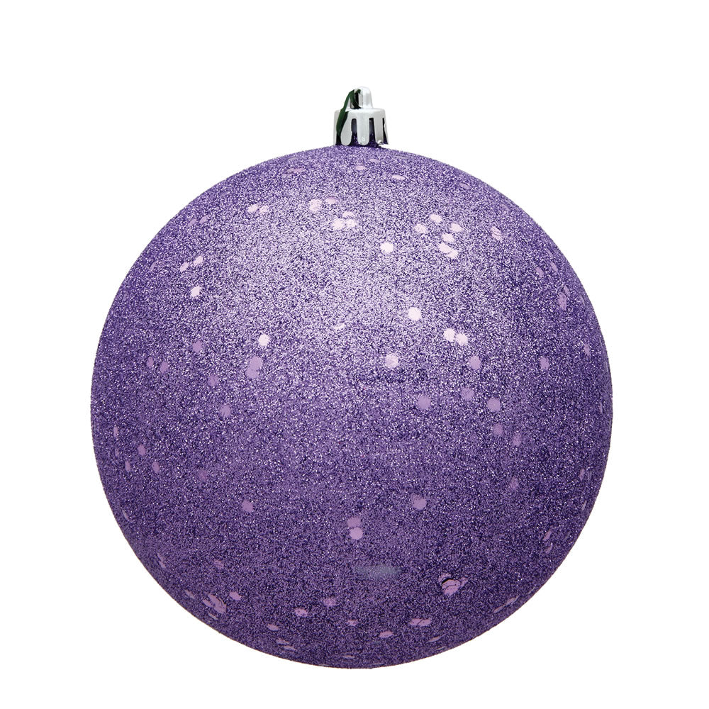 6" Lavender Sequin Ball Drilled