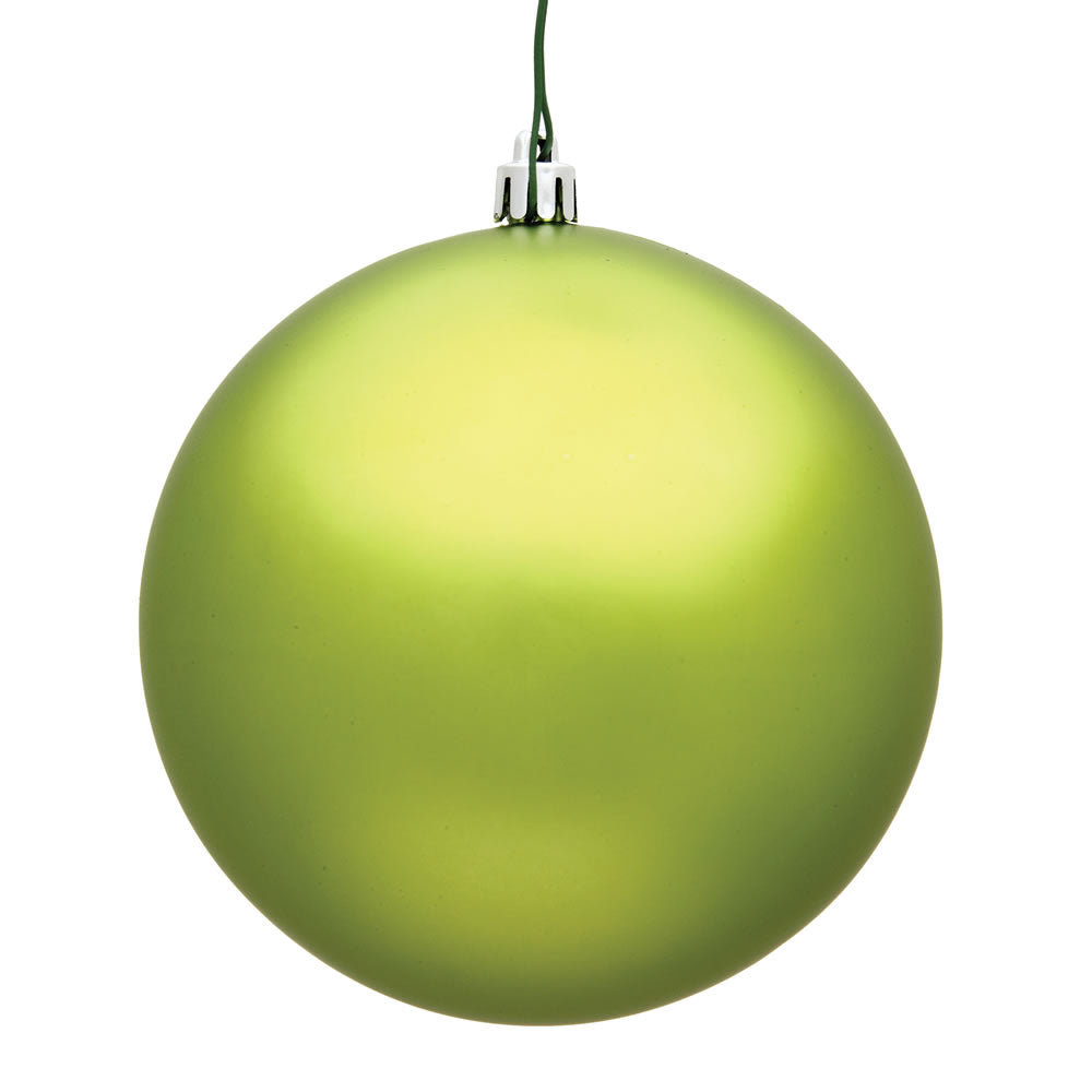 12" Lime Matte Ball UV Drilled