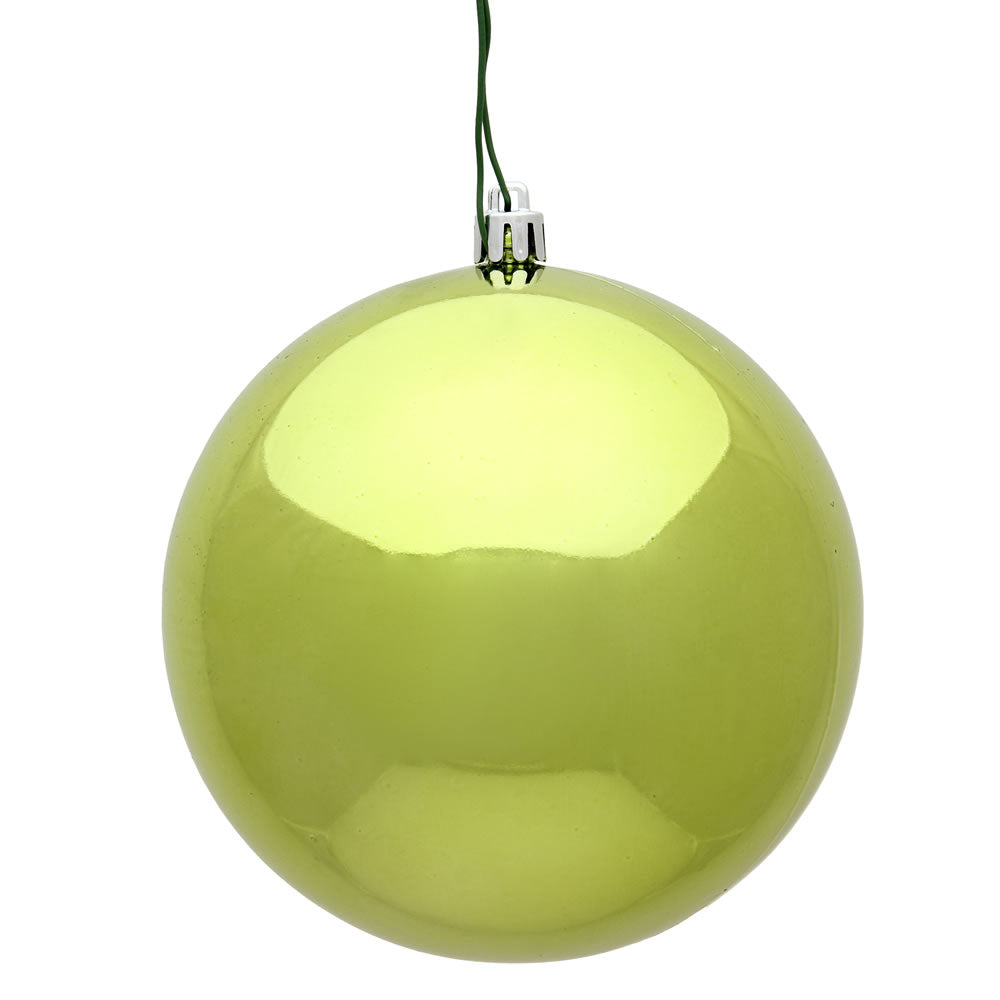 12" Lime Shiny Ball UV Drilled