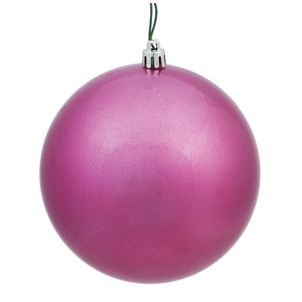 4" Mauve Candy Ball UV Drilled