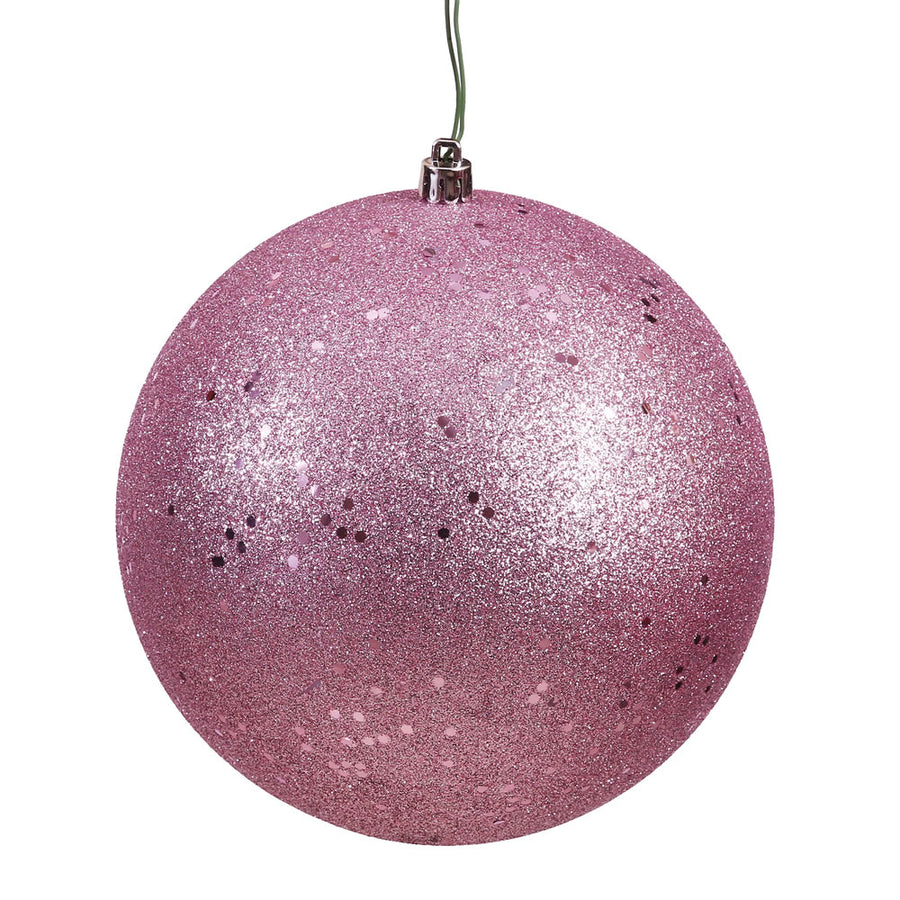 4" Mauve Sequin Ball Drilled
