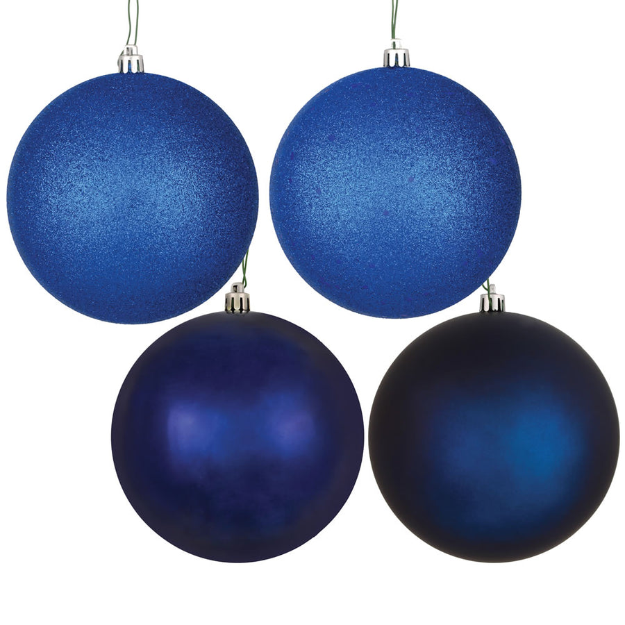 10" Midnt Blue 4-Fin Ball Asst Drill 4Bg