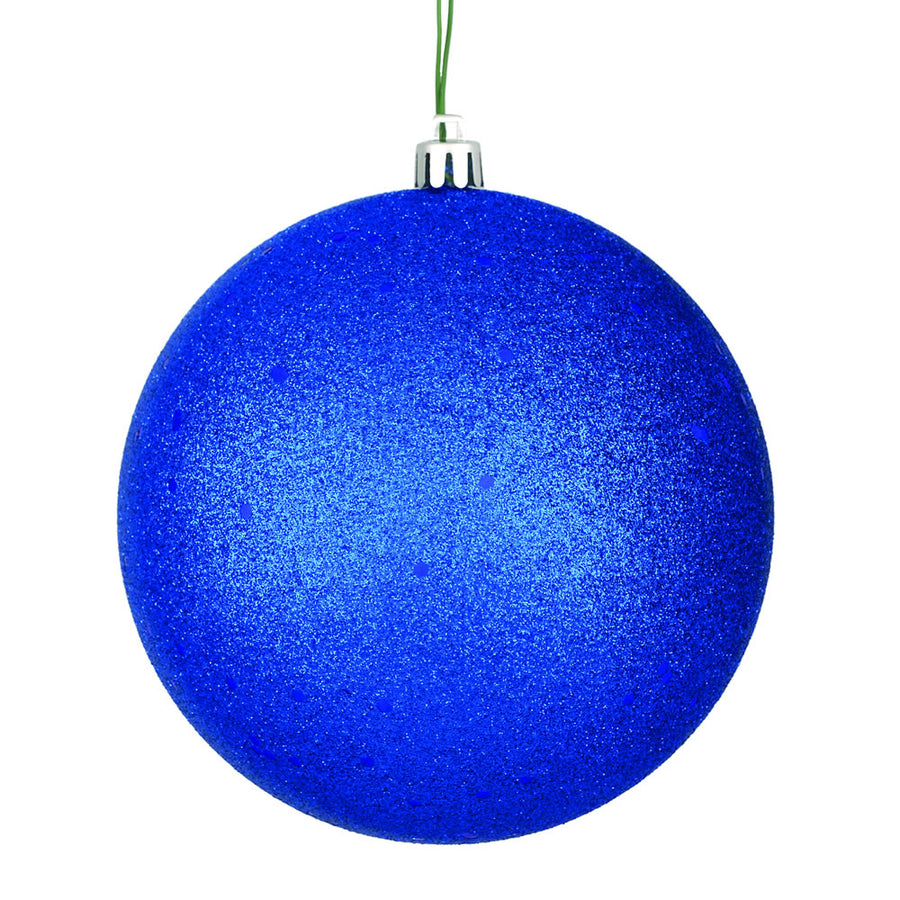 4" Midnt Blue Sequin Ball Drilled