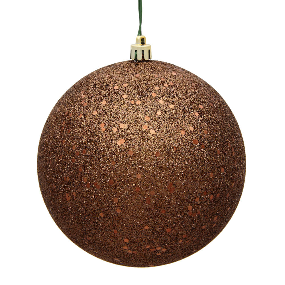 4" Mocha Sequin Ball Drilled