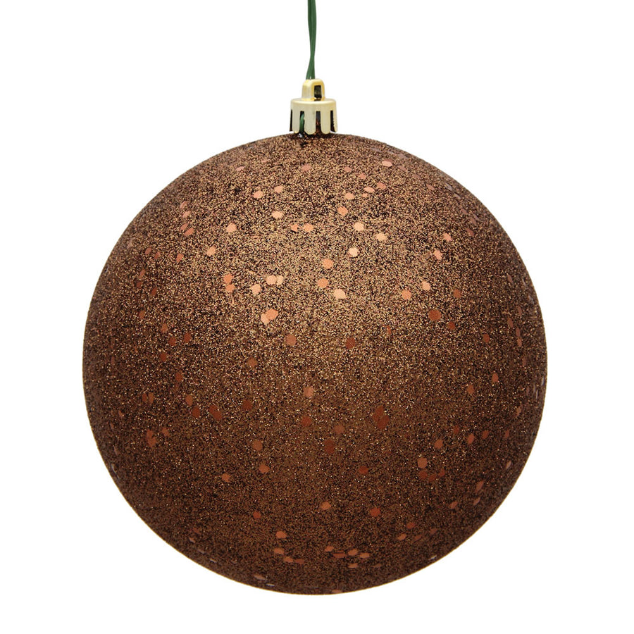 4" Mocha Sequin Ball Drilled