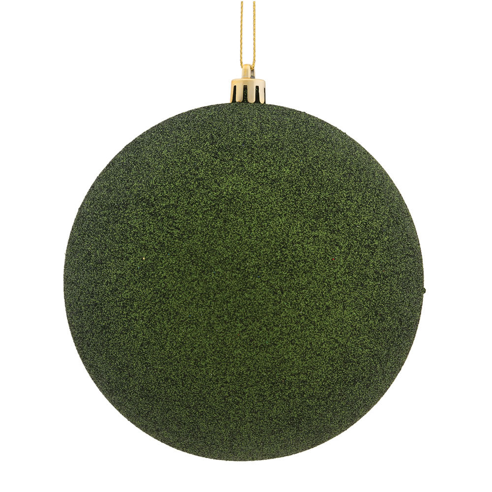 2.4" Moss Green Glitter Ball