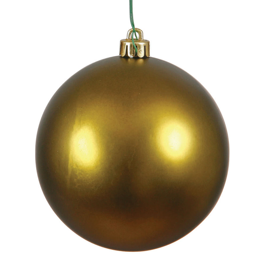 6" Olive Matte Ball UV Drilled