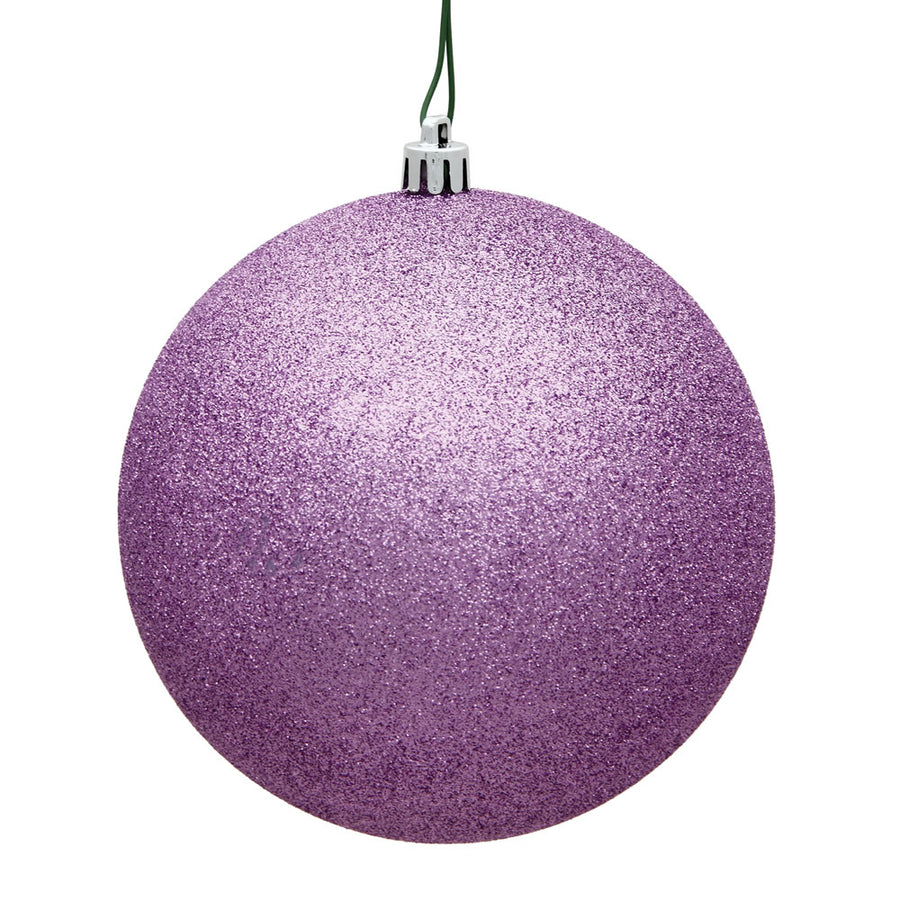 4" Orchid Glitter Ball Drilled
