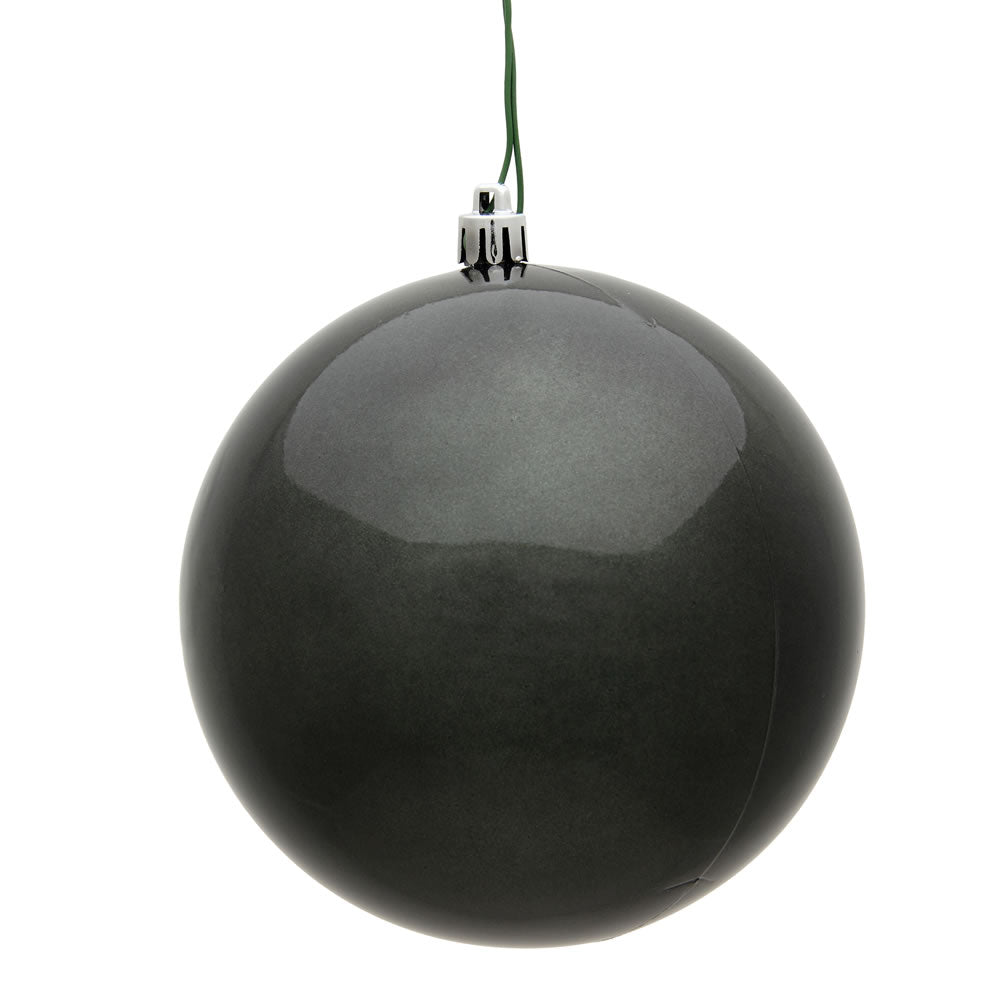 8" Pewter Candy Ball UV Drilled