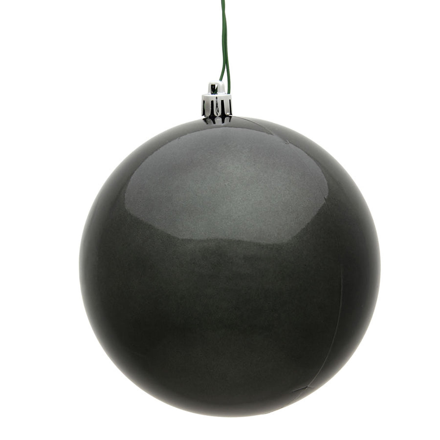 8" Pewter Candy Ball UV Drilled