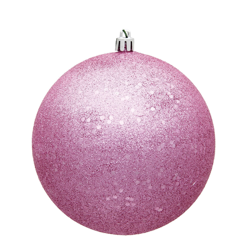 10" Pink Sequin Ball Drilled