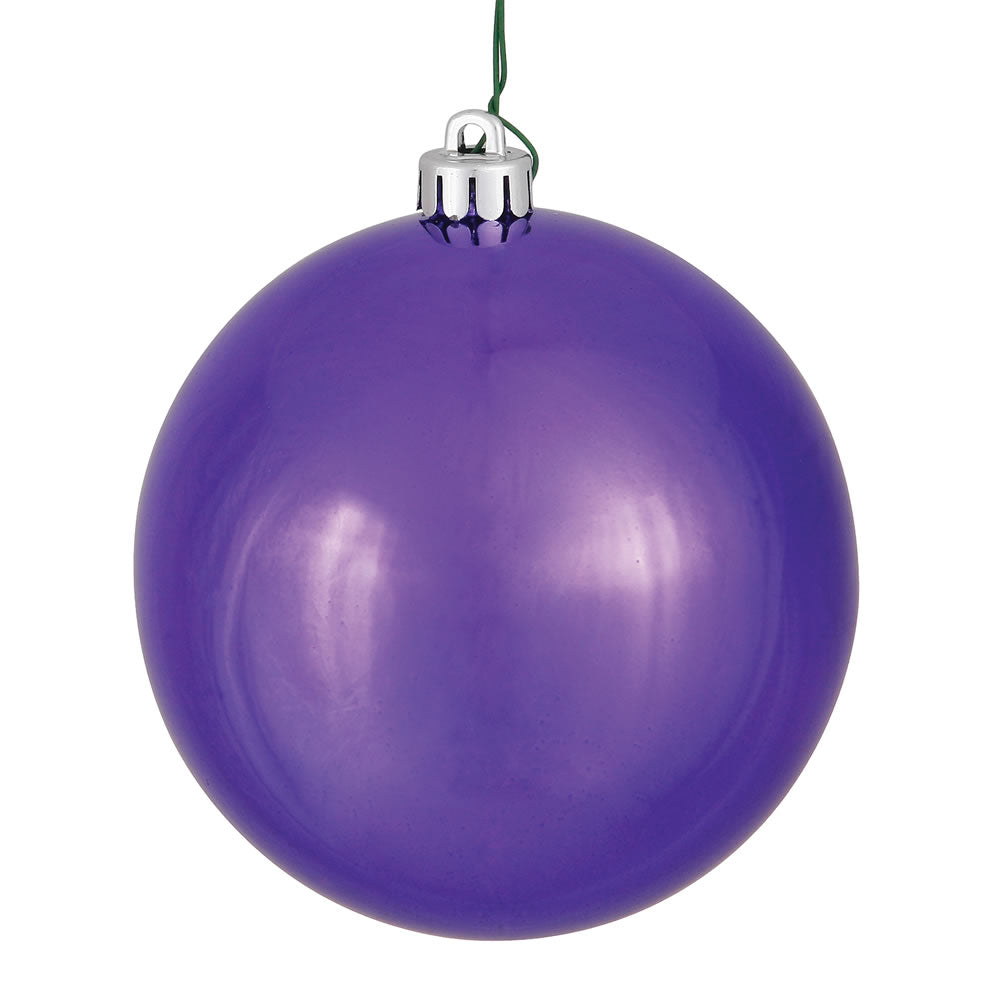 4.75" Plum Shiny Ball UV Drilled
