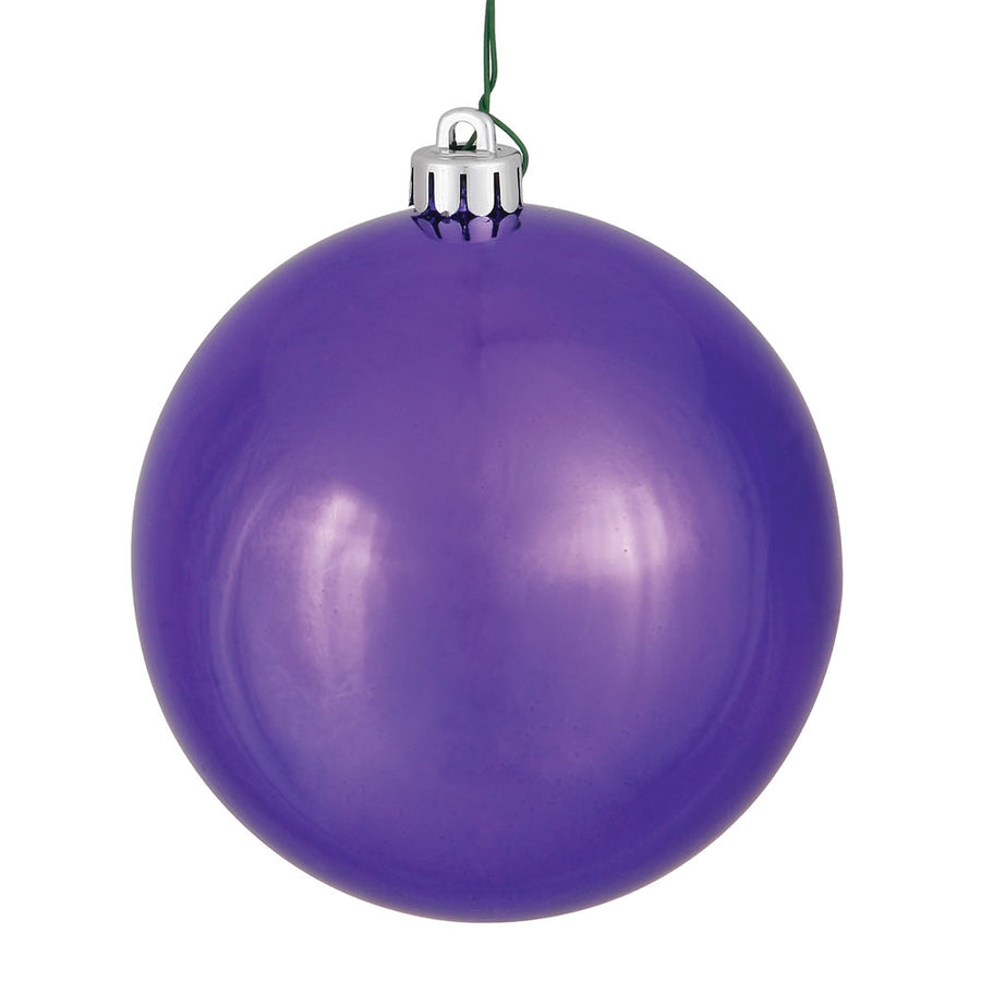 4.75" Plum Shiny Ball UV Drilled
