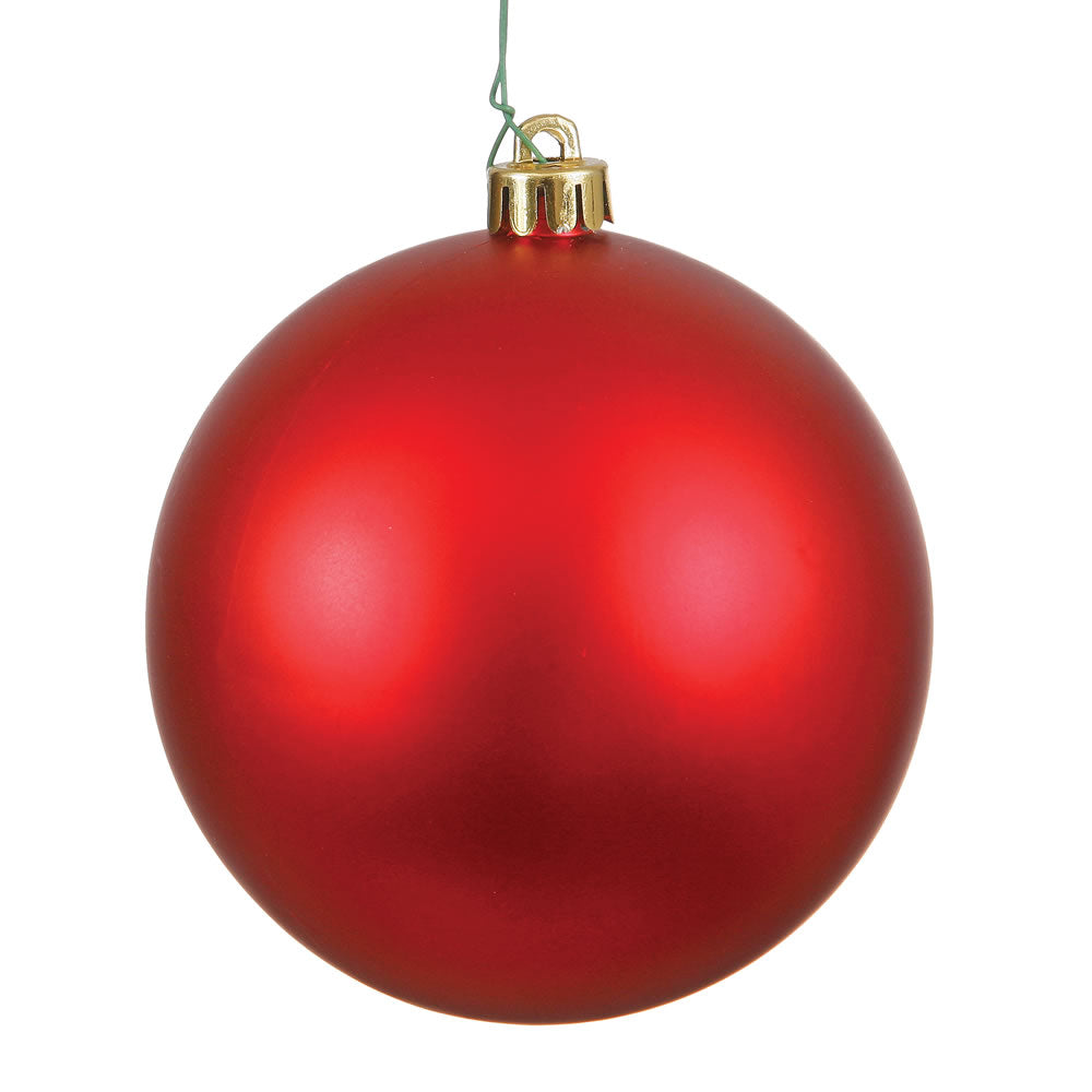 2.75" Red Matte Ball UV Drilled