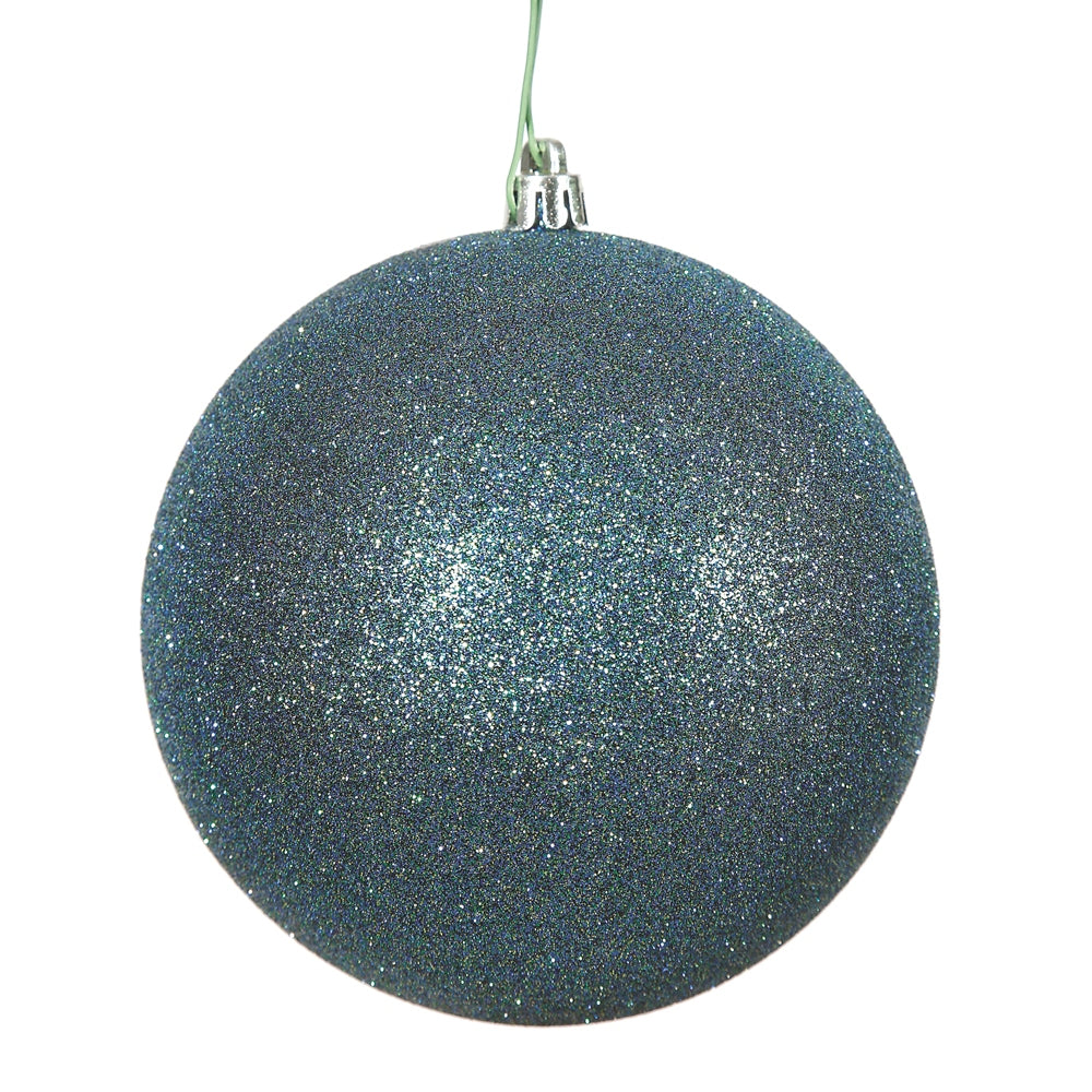 2.4" Sea Blue Glitter Ball
