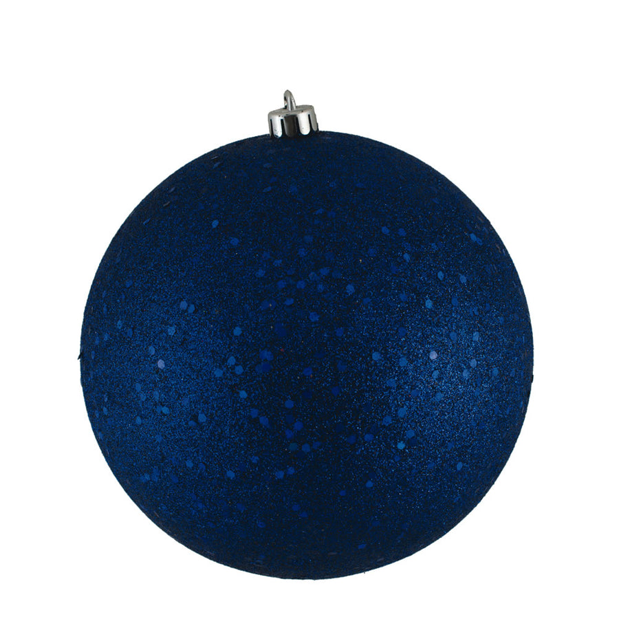 10" Sea Blue Sequin Ball Drilled